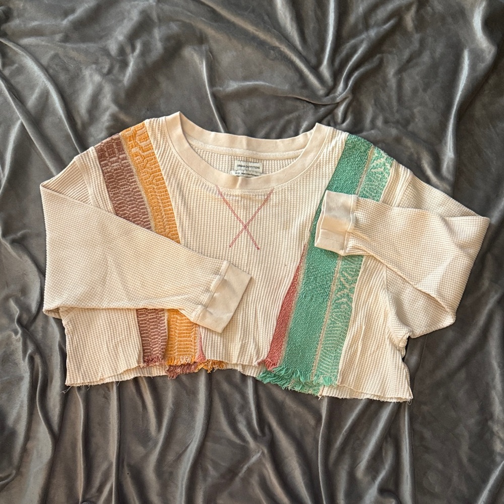 Urban Outfitters Multicolor Striped Crop Top